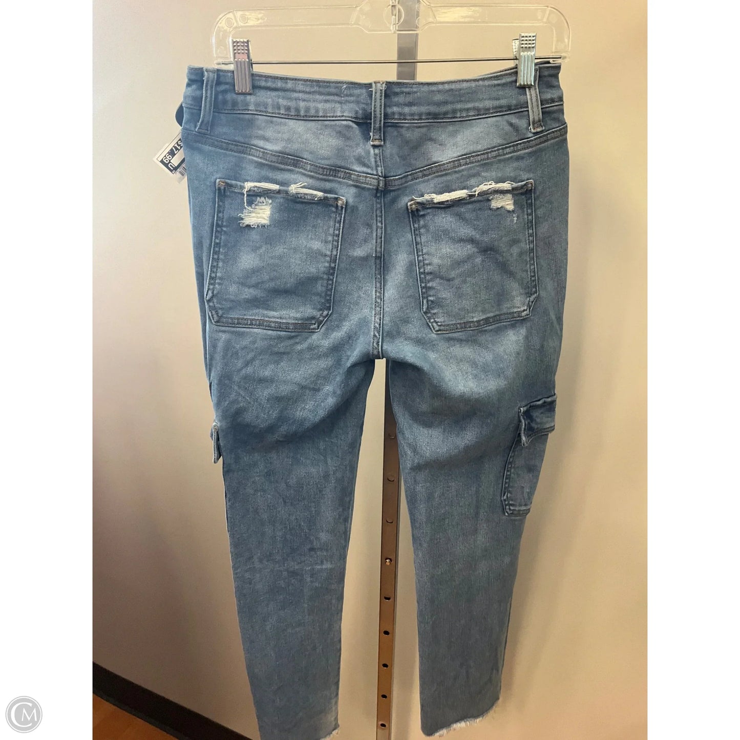 Jeans Cropped By Flying Monkey In Blue Denim, Size: 8