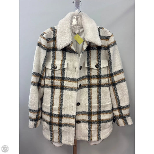 Jacket Shirt By Loft In Plaid Pattern, Size: S