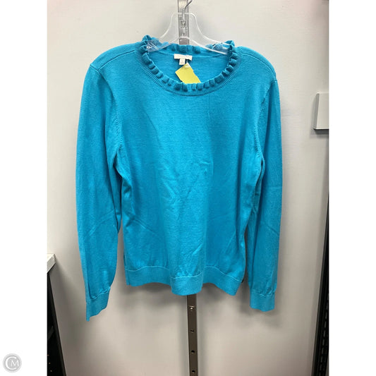 Sweater By Talbots In Aqua, Size: L