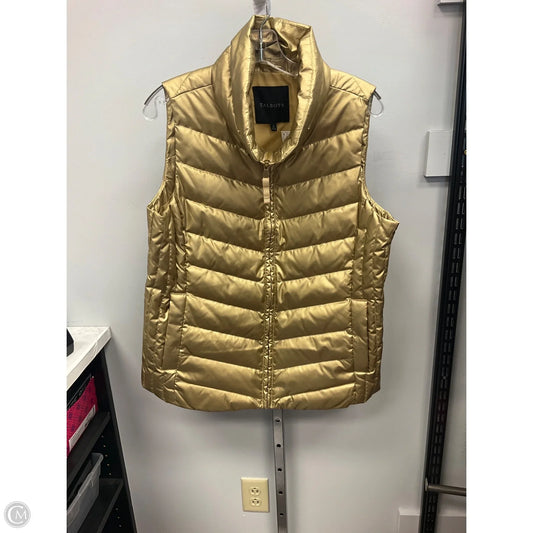 Vest Puffer & Quilted By Talbots In Gold, Size: M
