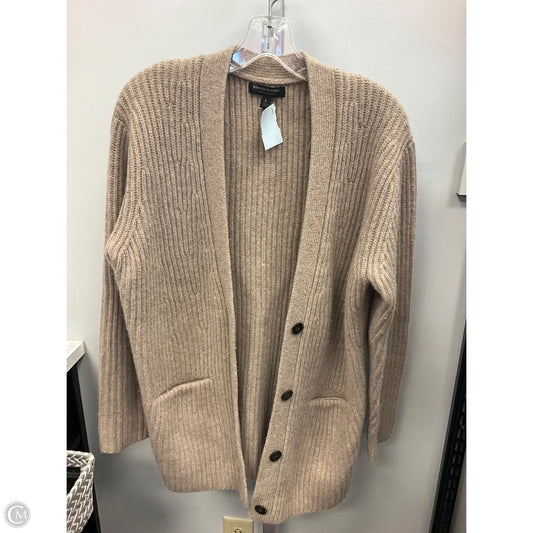 Sweater Cardigan By Banana Republic In Taupe, Size: S