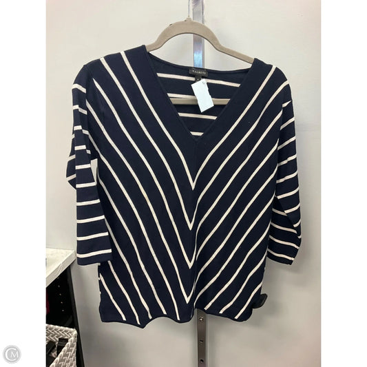 Top 3/4 Sleeve By Talbots In Navy, Size: S