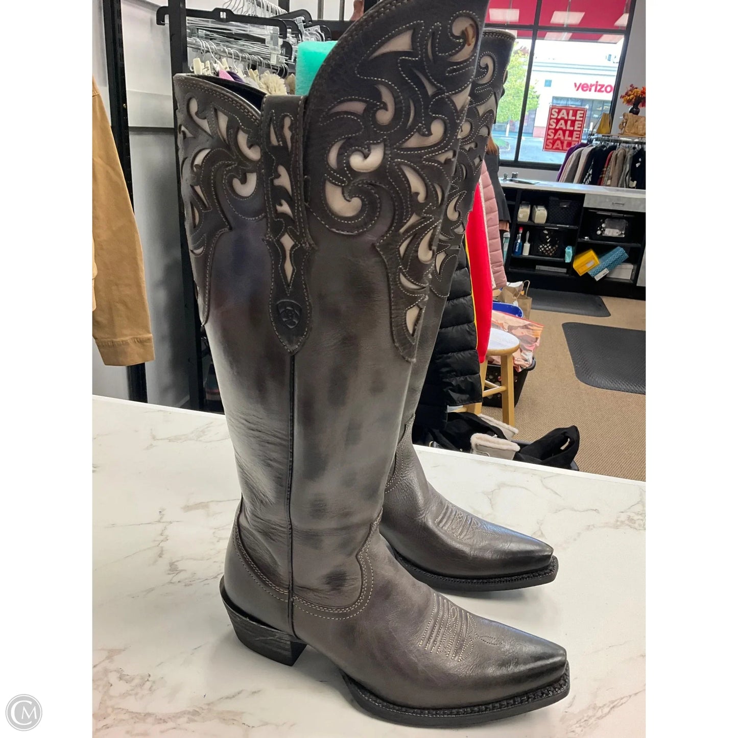 Boots Western By Ariat In Grey, Size: 6.5
