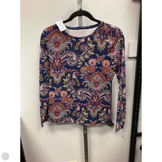 Top Long Sleeve By Talbots In Floral Print, Size: S