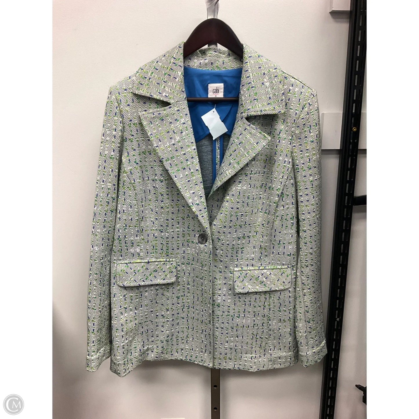 Blazer By Cabi In Blue & Green, Size: M