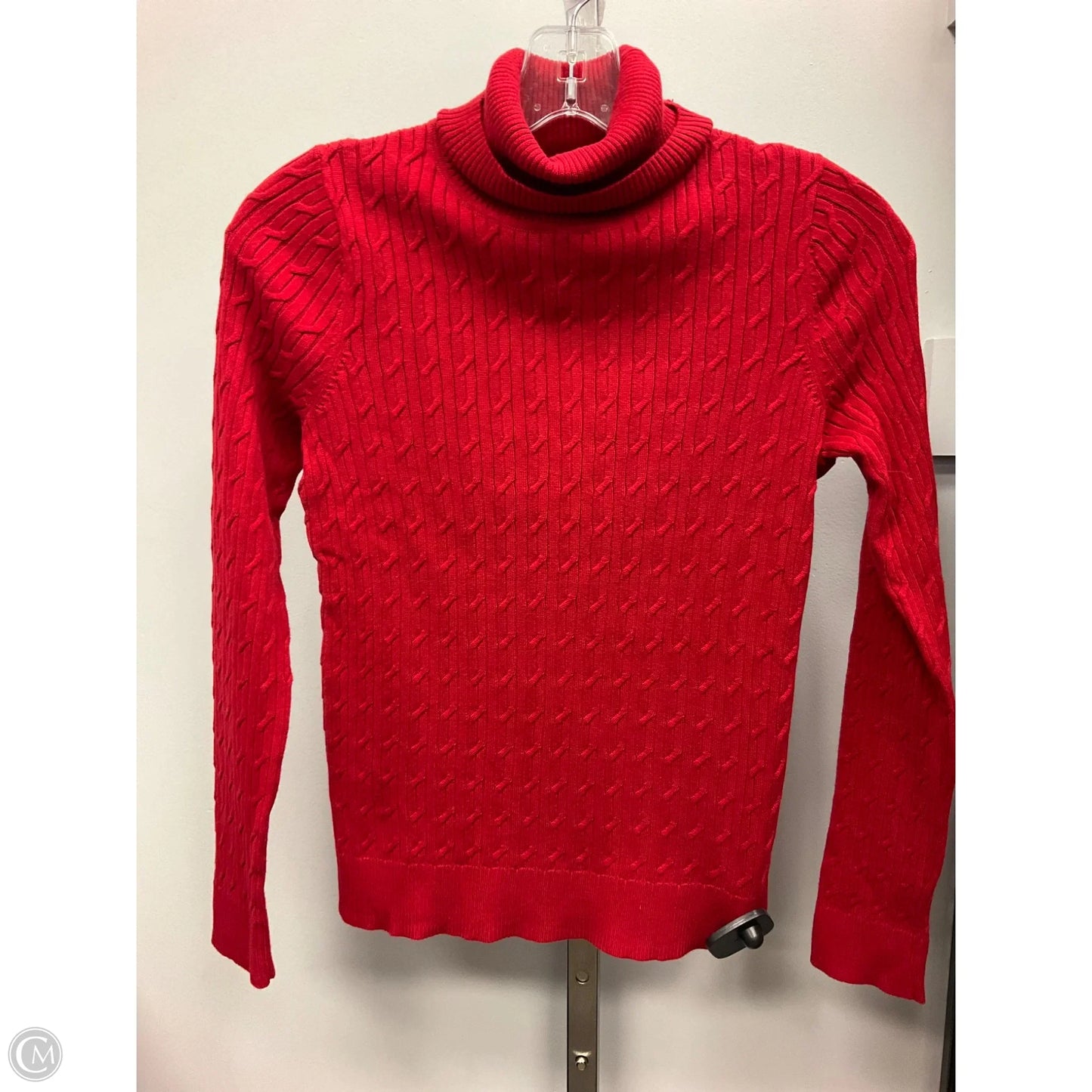 Top Long Sleeve By Talbots In Red, Size: Sp