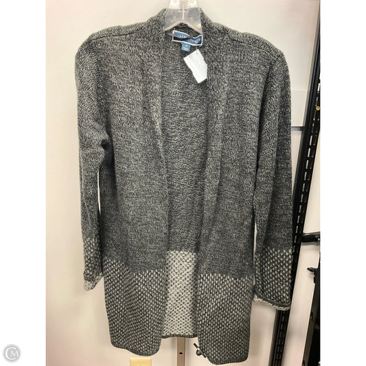 Sweater Cardigan By Karen Scott In Black, Size: M