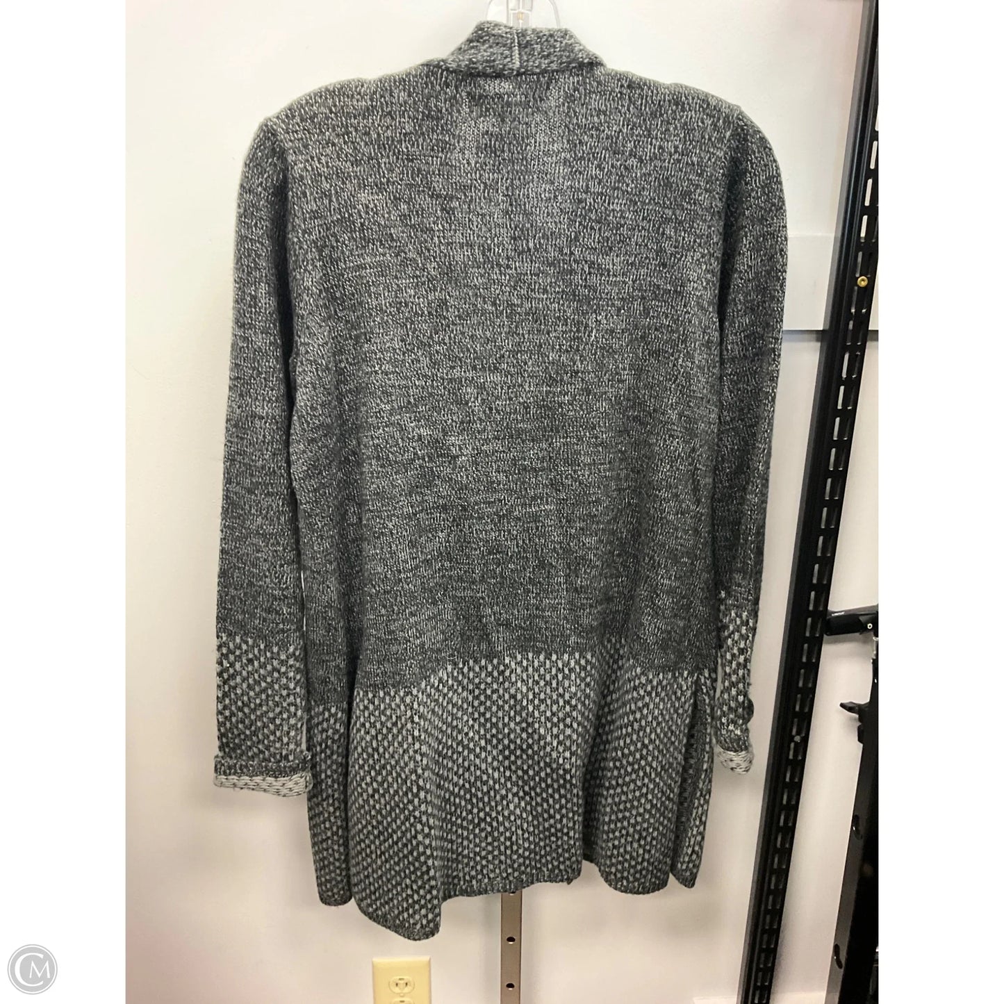 Sweater Cardigan By Karen Scott In Black, Size: M