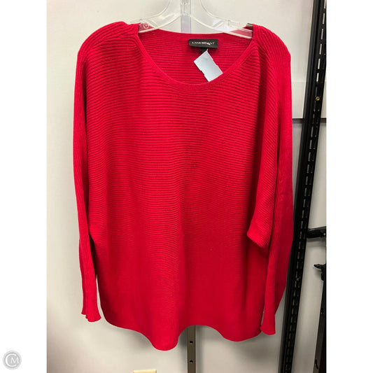 Sweater By Lane Bryant In Red, Size: Xl