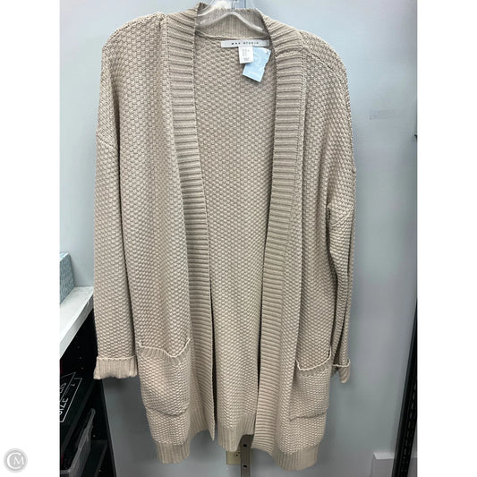 Sweater Cardigan By Max Studio In Beige, Size: Xl