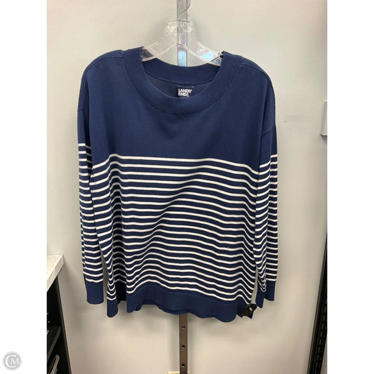 Sweater By Lands End In Navy, Size: Xl