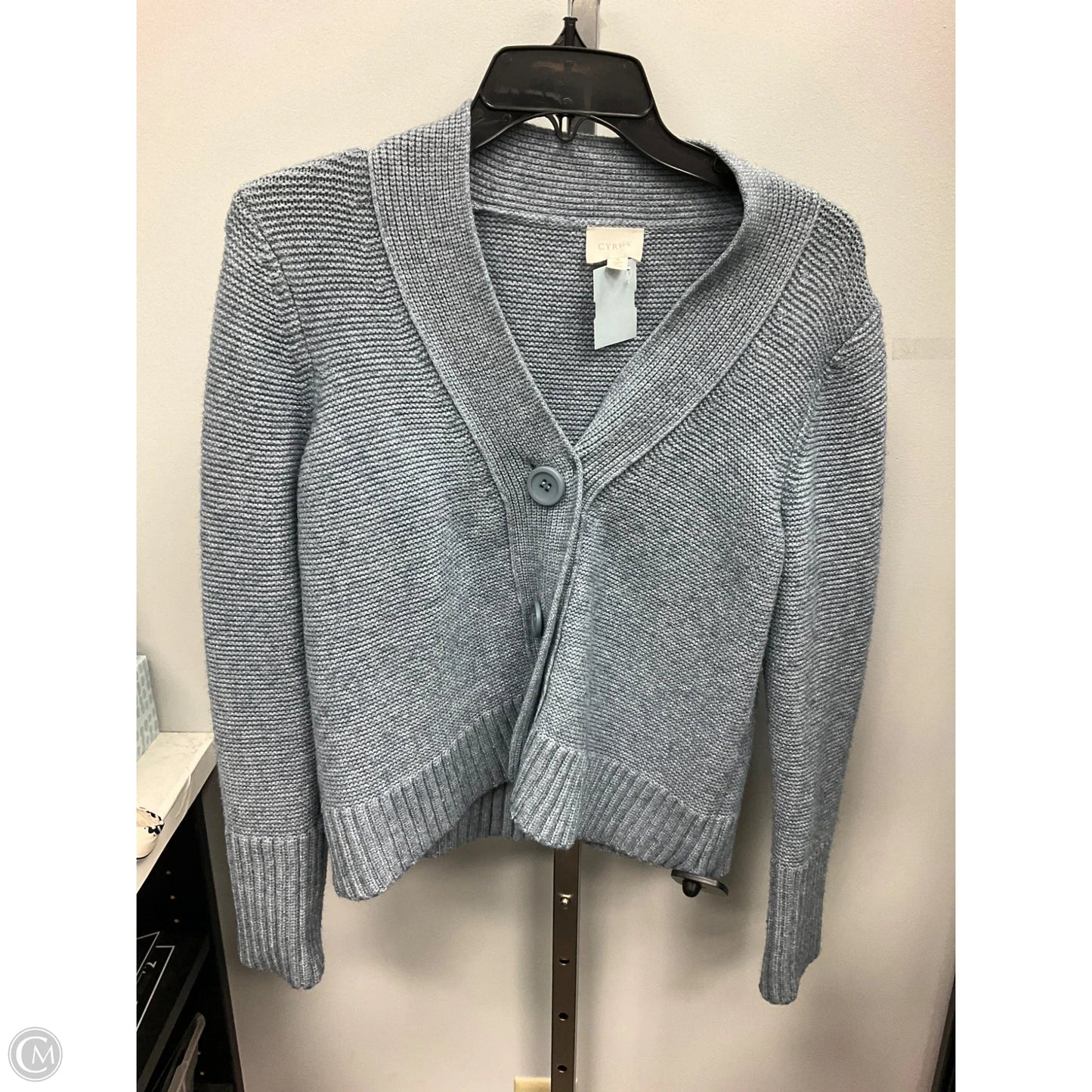 Sweater Cardigan By Cyrus In Blue, Size: S