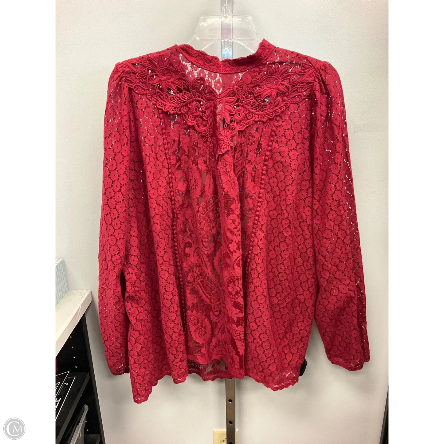 Top Long Sleeve By Torrid In Red, Size: 3x