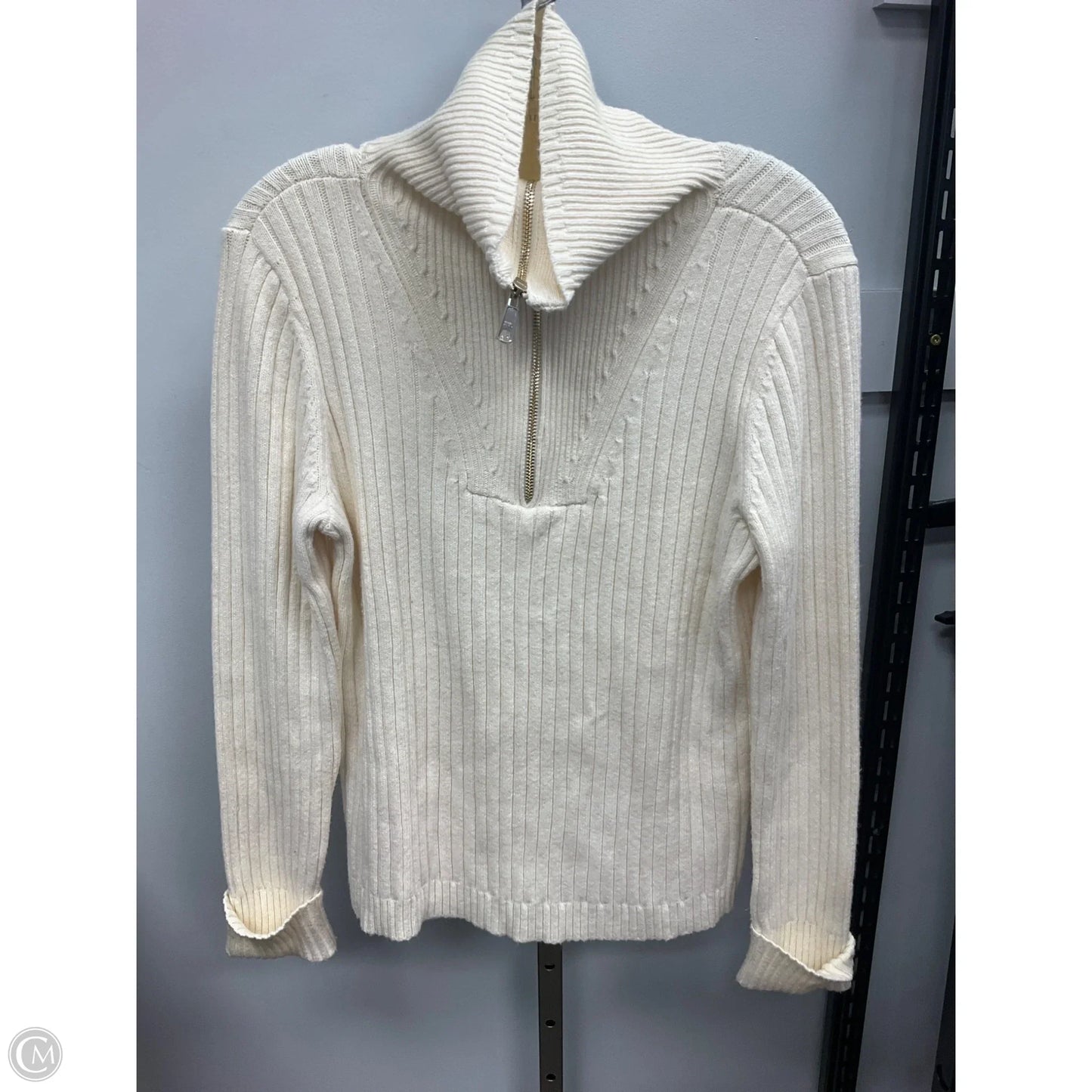 Sweater By Talbots In Cream, Size: S