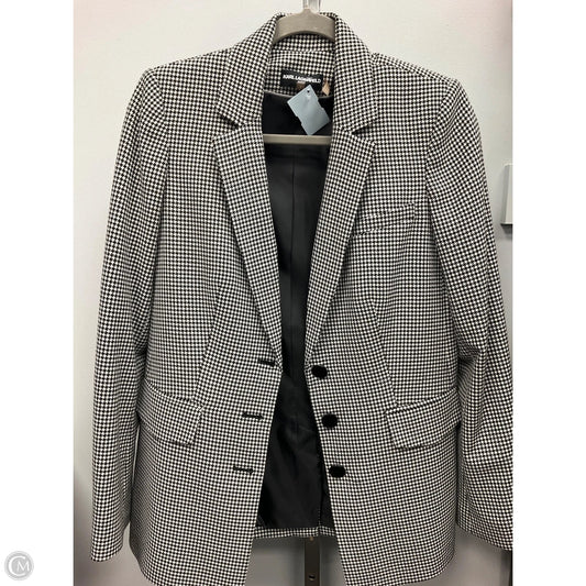 Blazer Designer By Karl Lagerfeld In Black & White, Size: 4