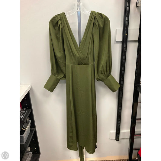 Dress Casual Midi By Banana Republic In Green, Size: 6p