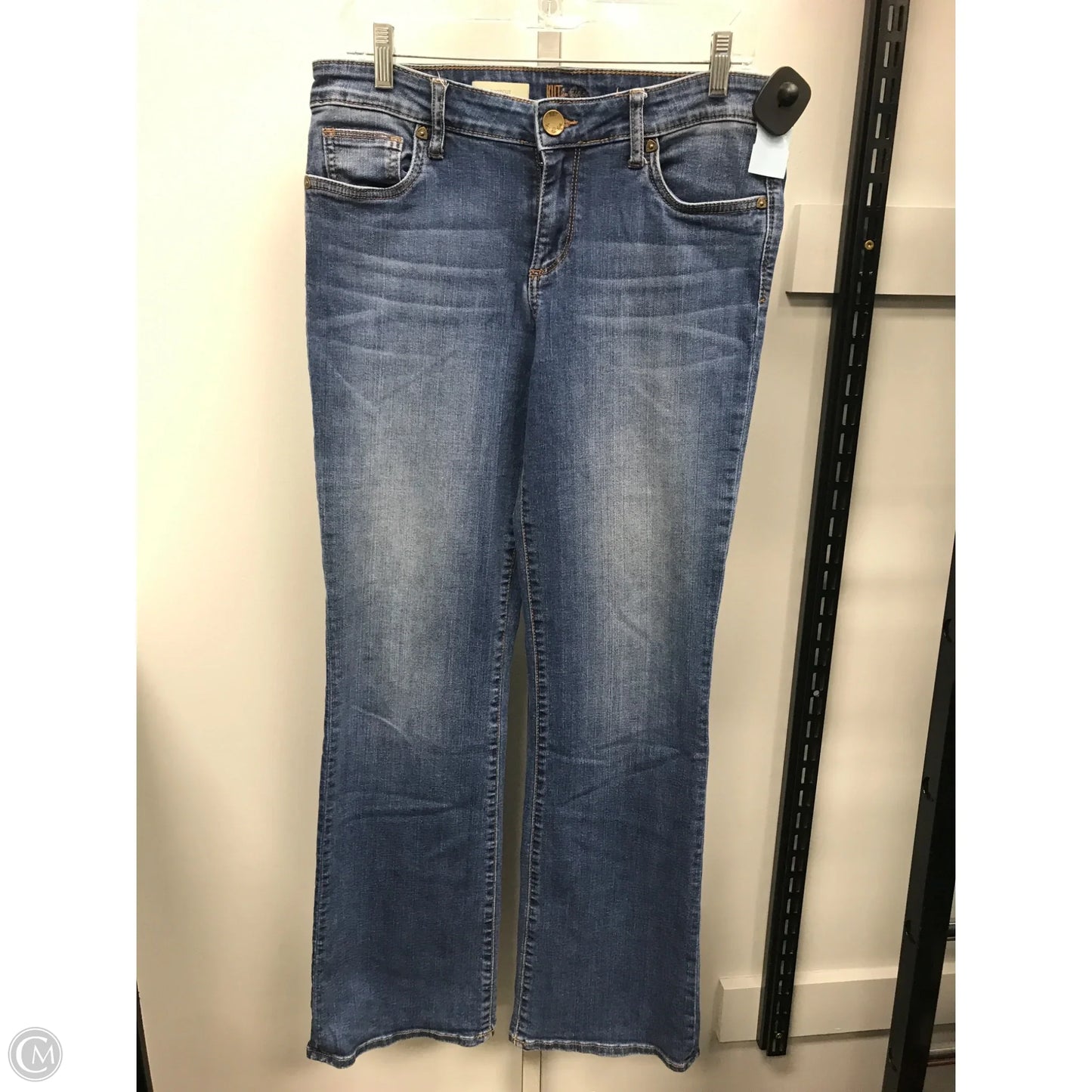 Jeans Boot Cut By Kut In Blue Denim, Size: 10p