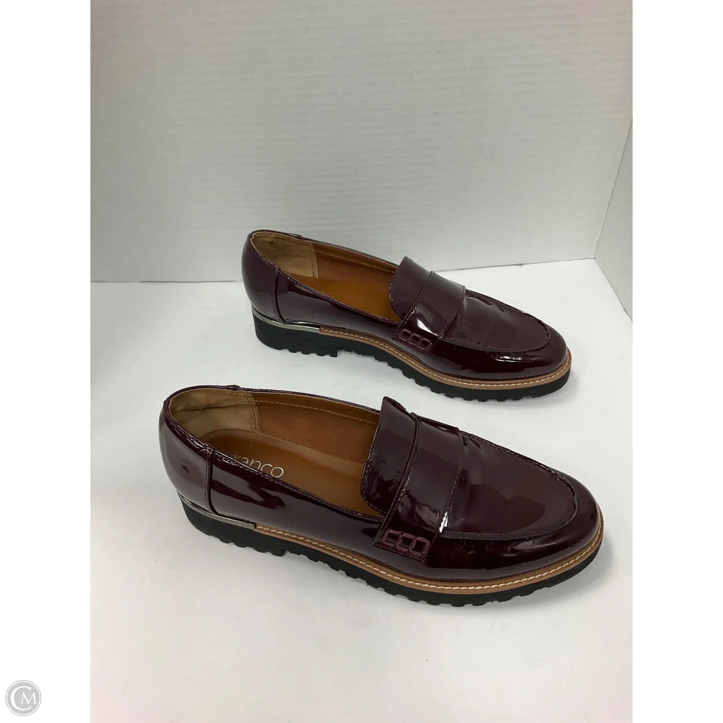 Shoes Heels Block By Franco Sarto In Maroon, Size: 7.5