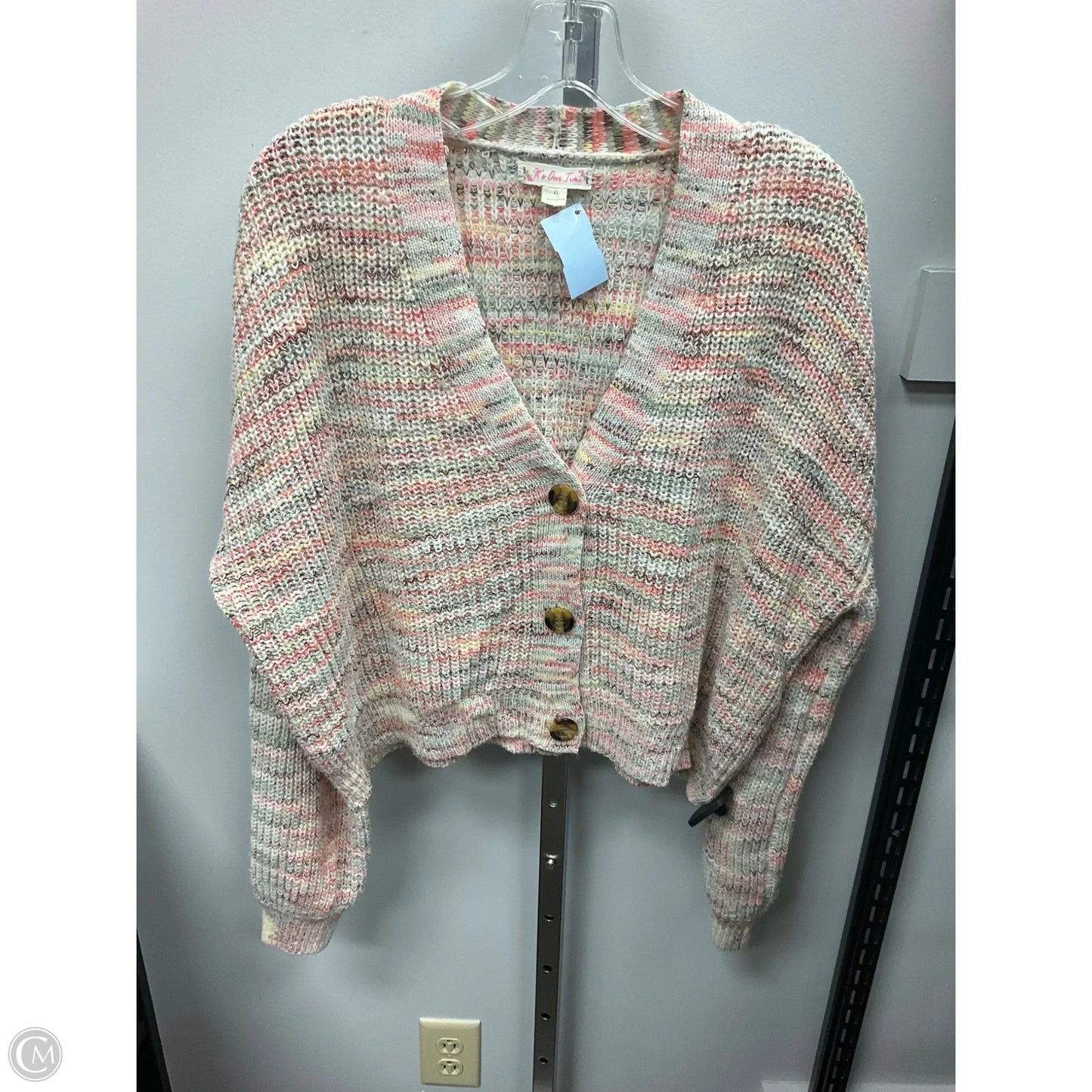 Sweater Cardigan By Its Our Time In Multi-colored, Size: Xl