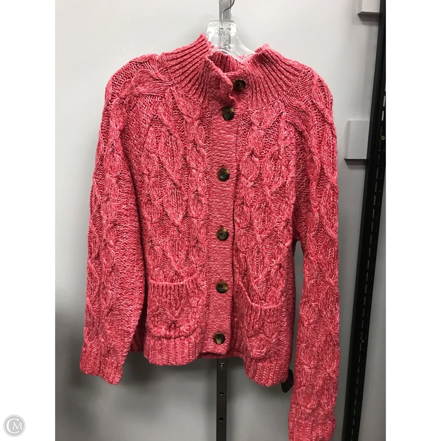 Sweater By Talbots In Pink, Size: L