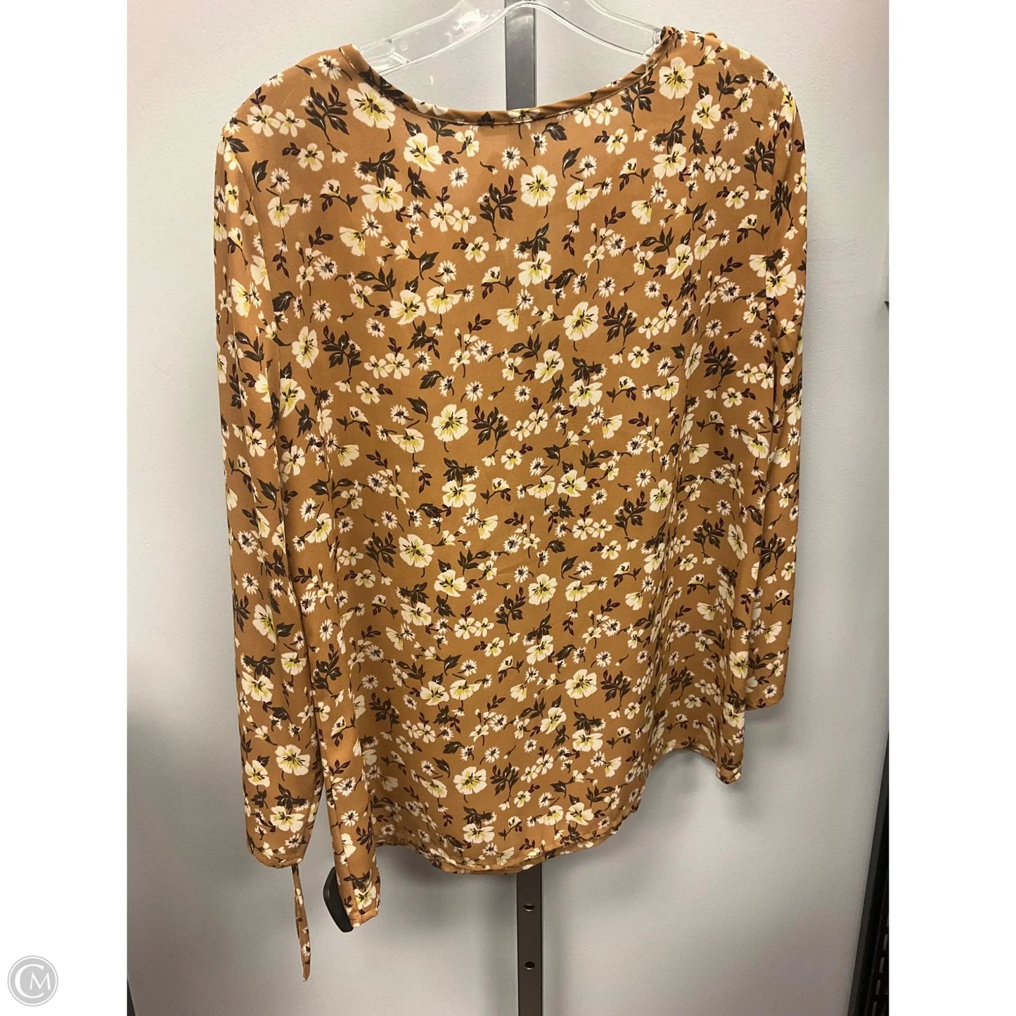 Top Long Sleeve By Zac And Rachel In Floral Print, Size: M