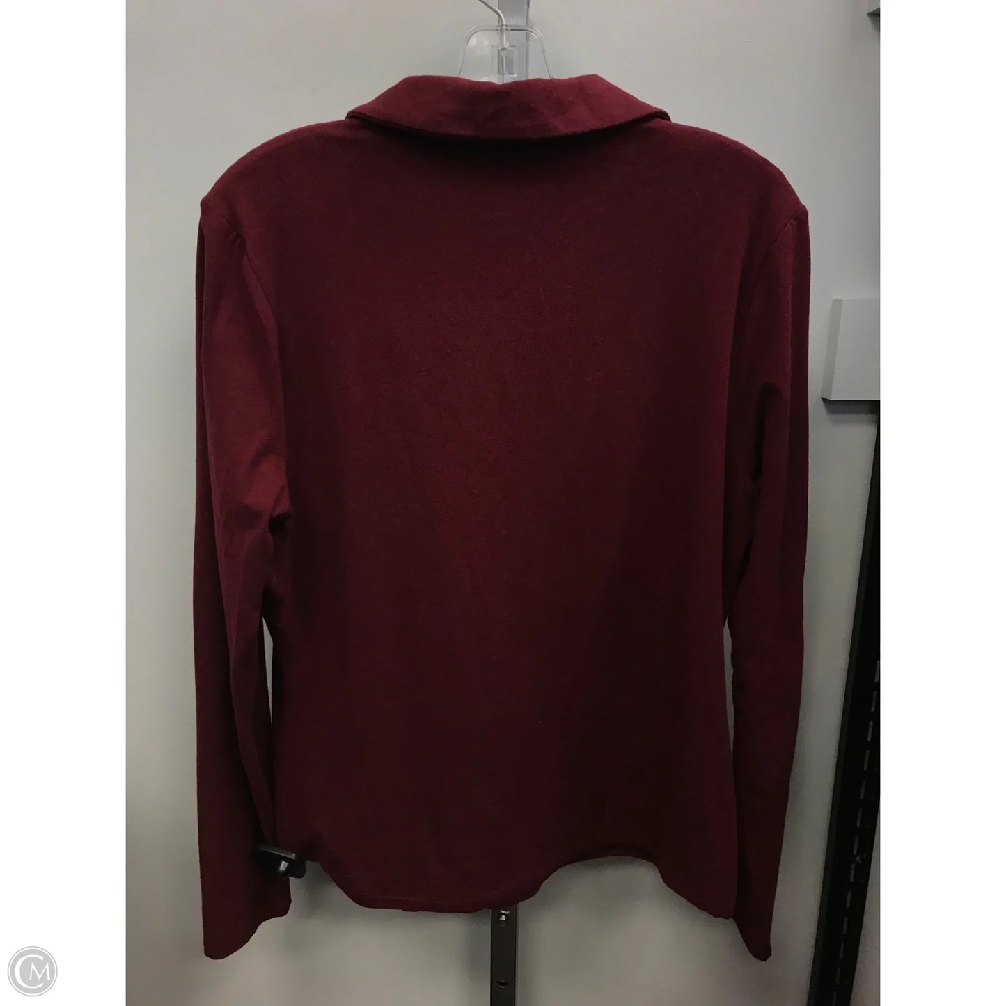 Top Long Sleeve By Banana Republic In Maroon, Size: L