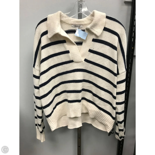 Sweater By Madewell In Striped Pattern, Size: L
