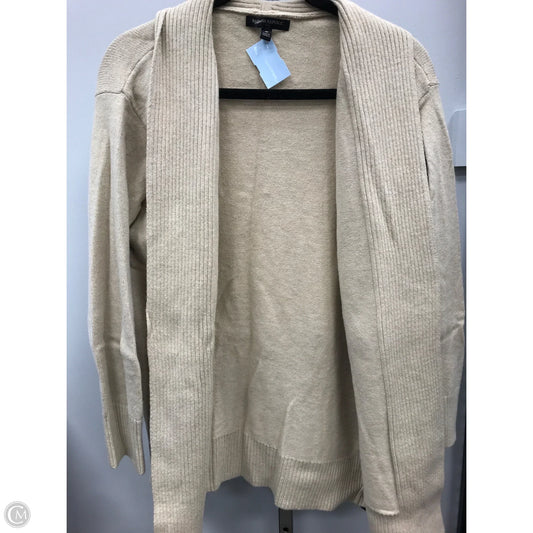 Sweater Cardigan By Banana Republic In Beige, Size: M