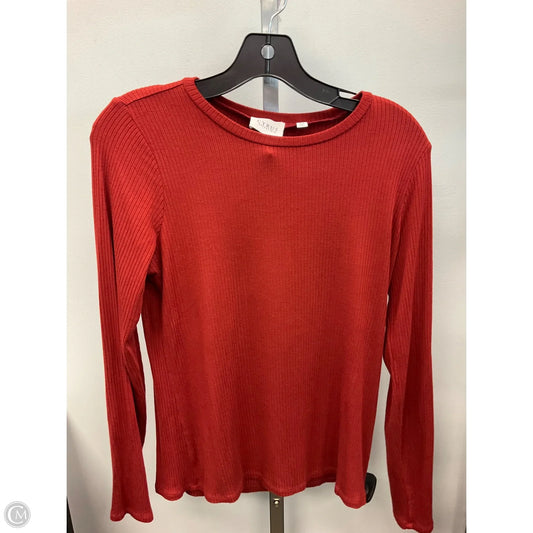 Top Long Sleeve By Cyrus In Copper, Size: M