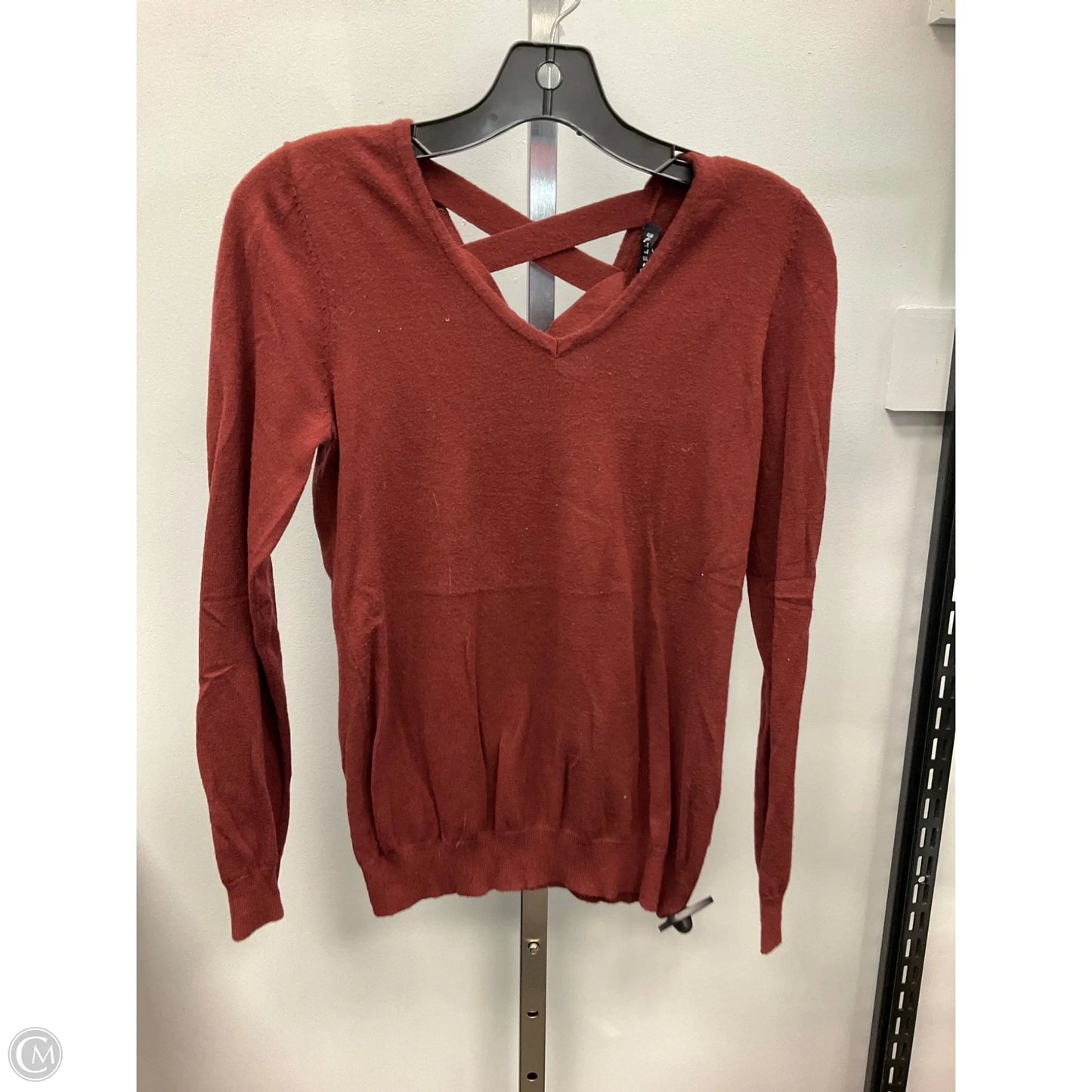 Top Long Sleeve By Love Ellie In Brown, Size: S