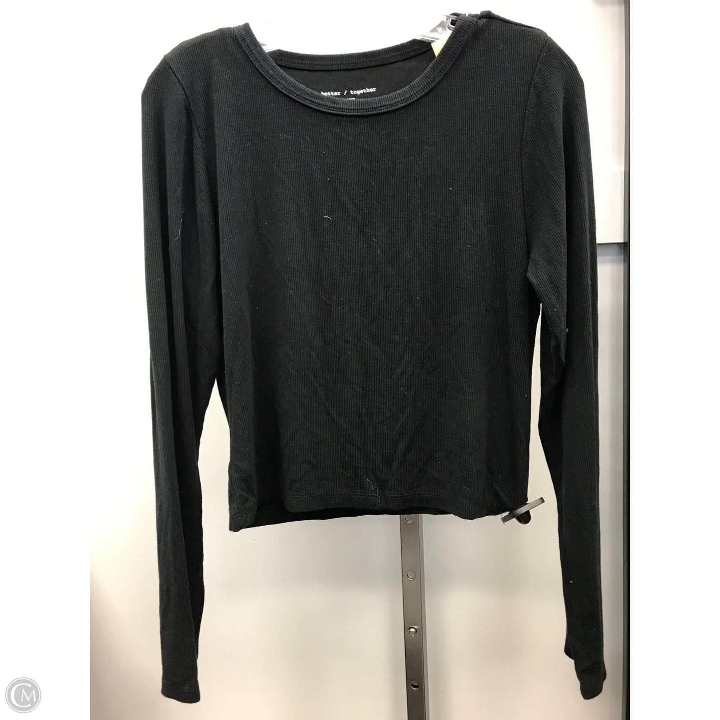 Top Long Sleeve Basic By Better Together In Black, Size: Xl