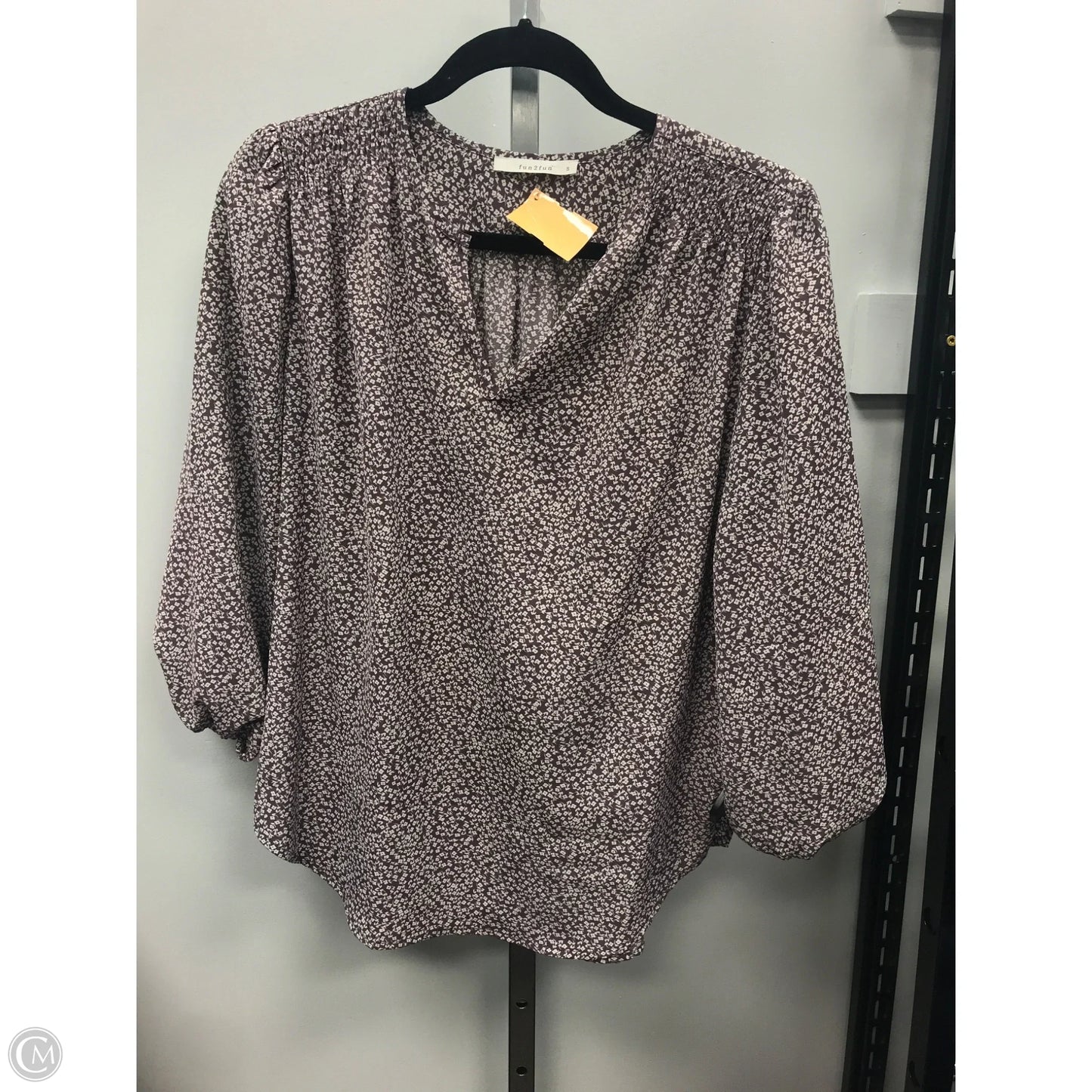 Top Long Sleeve By Cmc In Mauve, Size: S