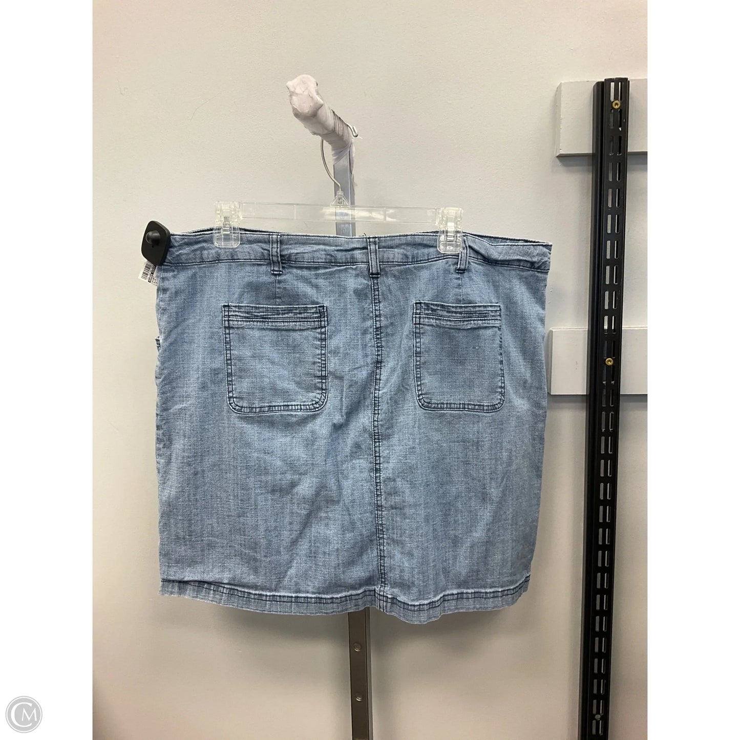 Skort By Karen Scott In Blue Denim, Size: 16