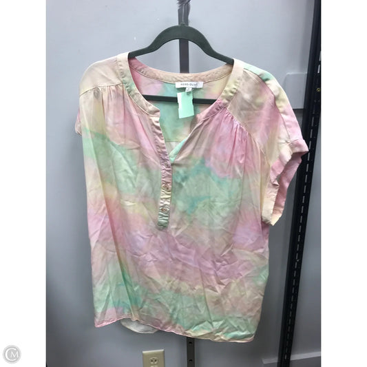 Top Short Sleeve By Rose And Olive In Tie Dye Print, Size: 1x