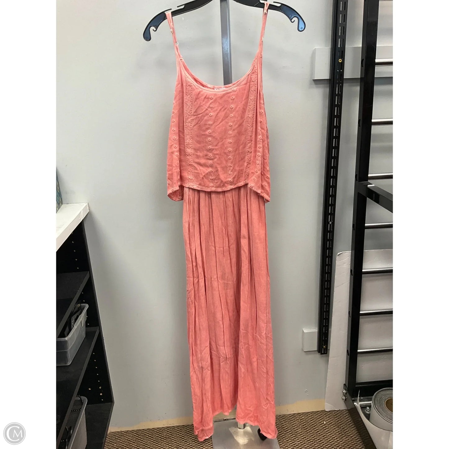 Dress Casual Midi By Cmc In Orange, Size: M