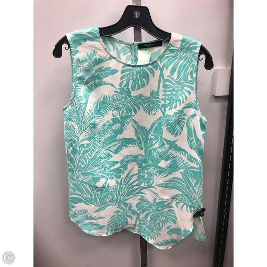Top Sleeveless By Cmc In Aqua, Size: 10