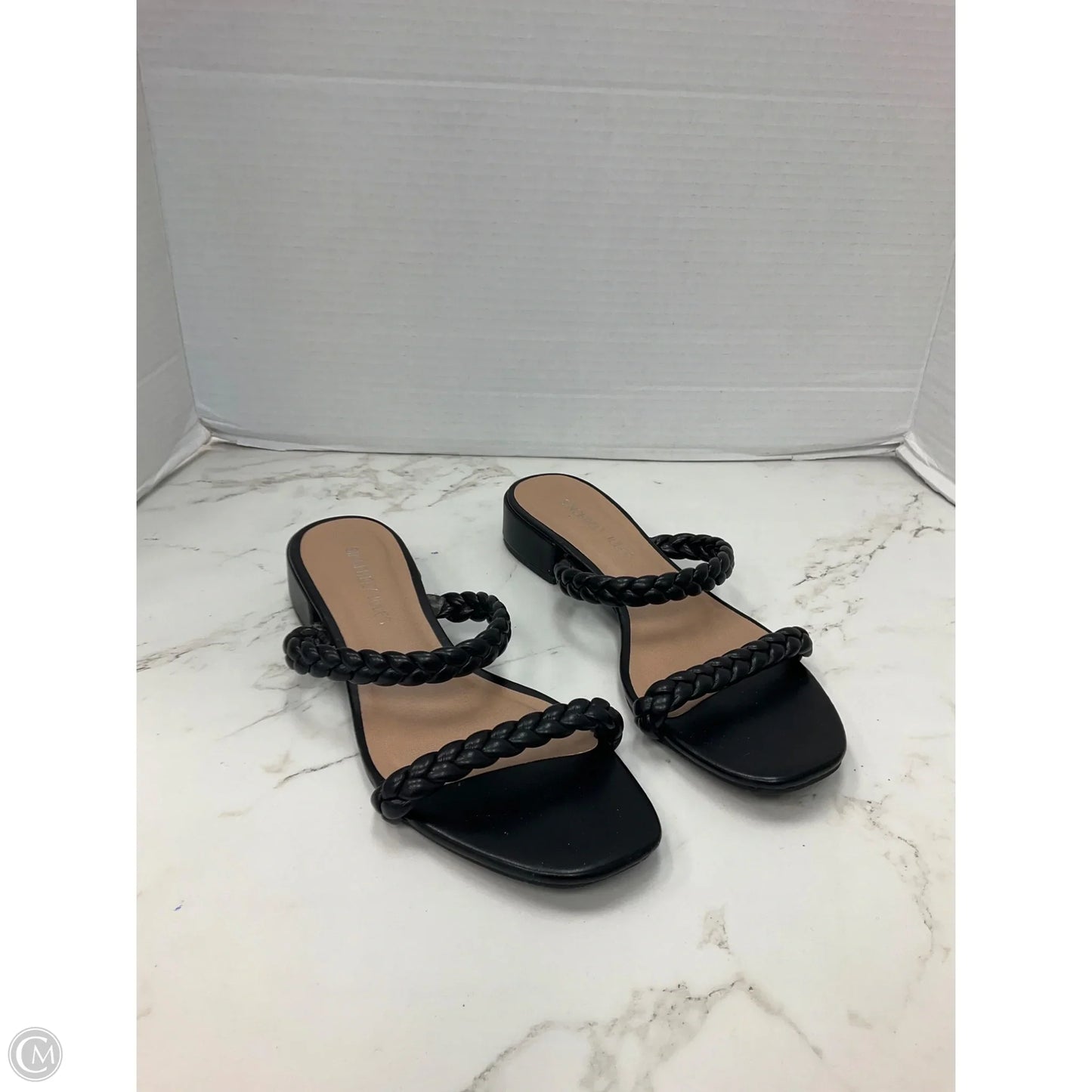 Sandals Heels Block By Sincerely Jules In Black, Size: 8