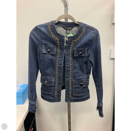 Jacket Denim By White House Black Market In Blue Denim, Size: 0