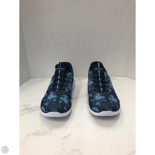 Shoes Athletic By Skechers In Floral Print, Size: 9