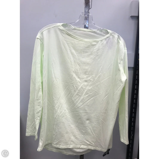 Athletic Top Long Sleeve Crewneck By Lululemon In Green, Size: M