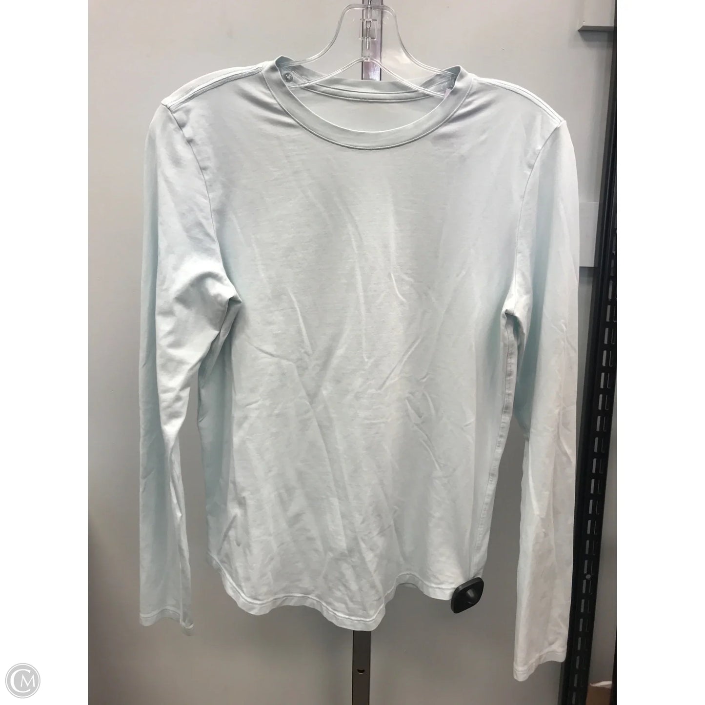 Athletic Top Long Sleeve Crewneck By Lululemon In Blue, Size: M