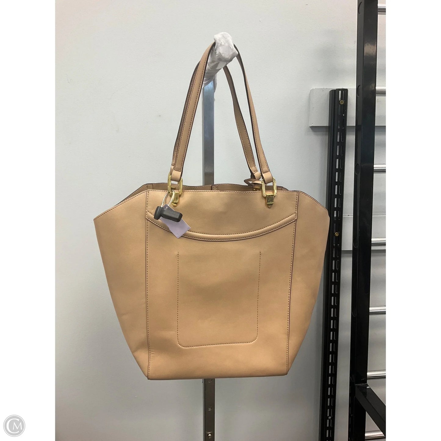 Handbag Leather By Lauren By Ralph Lauren, Size: Large