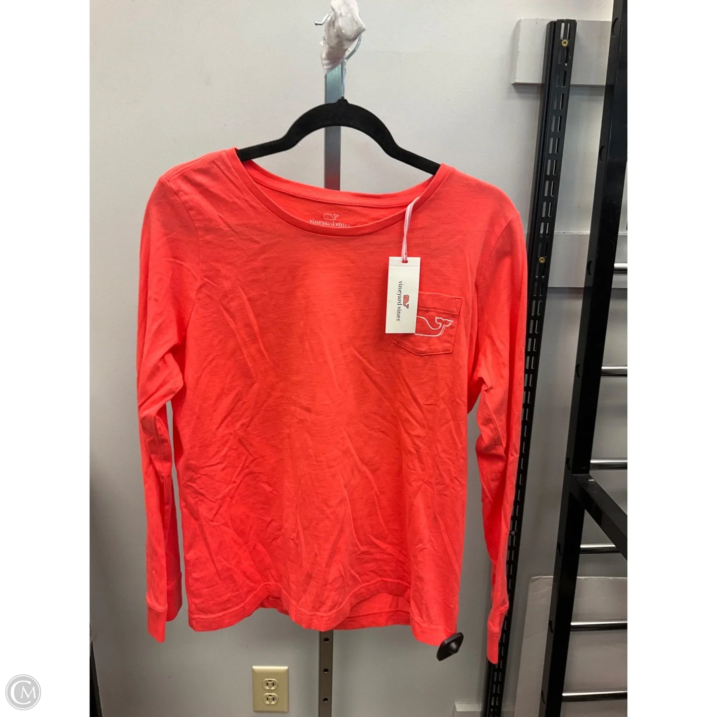 Top Long Sleeve By Vineyard Vines In Orange, Size: L