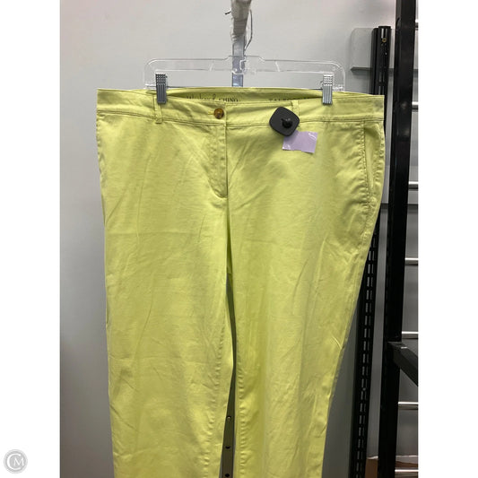 Pants Chinos & Khakis By Talbots In Chartreuse, Size: 14