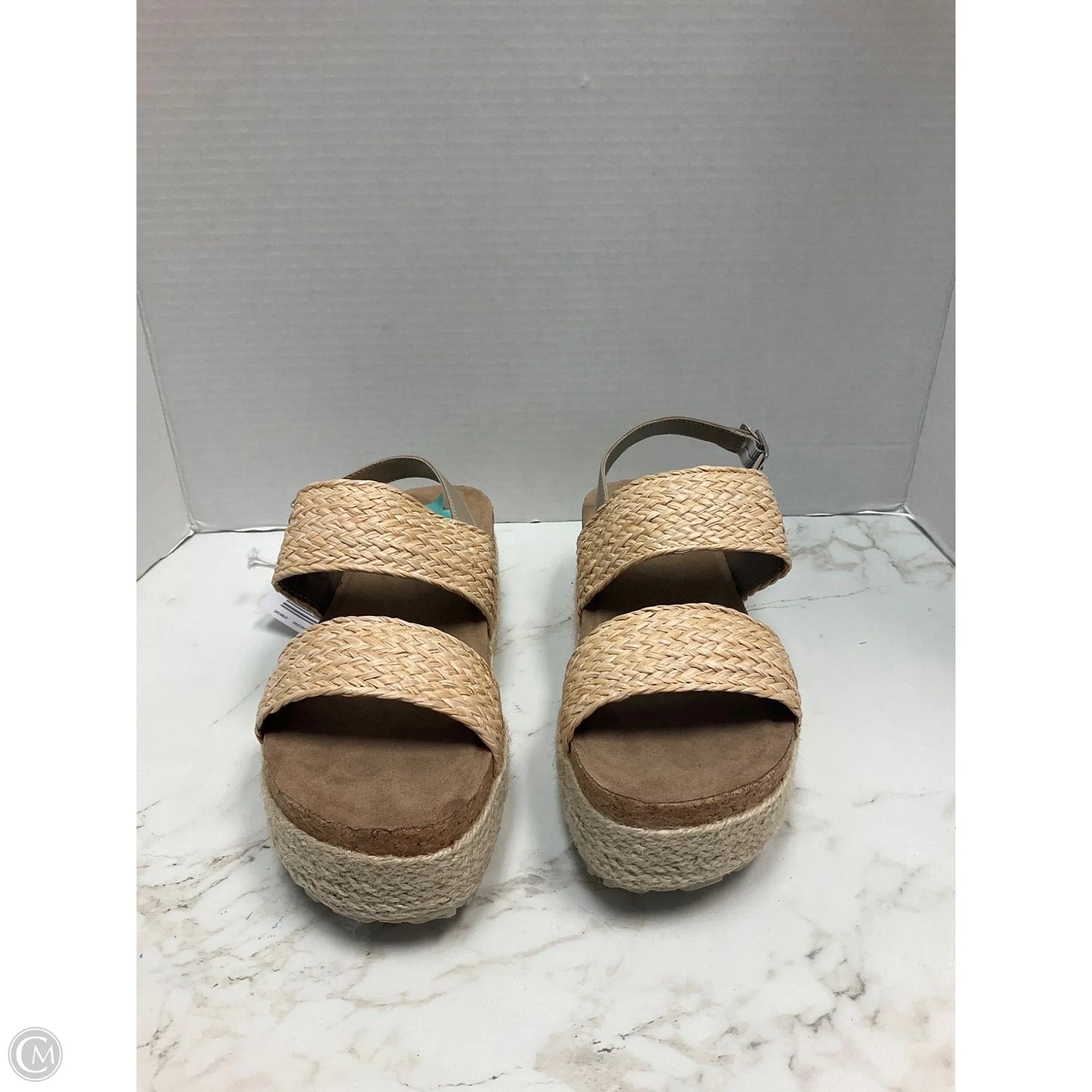 Sandals Heels Platform By Serra In Tan, Size: 9