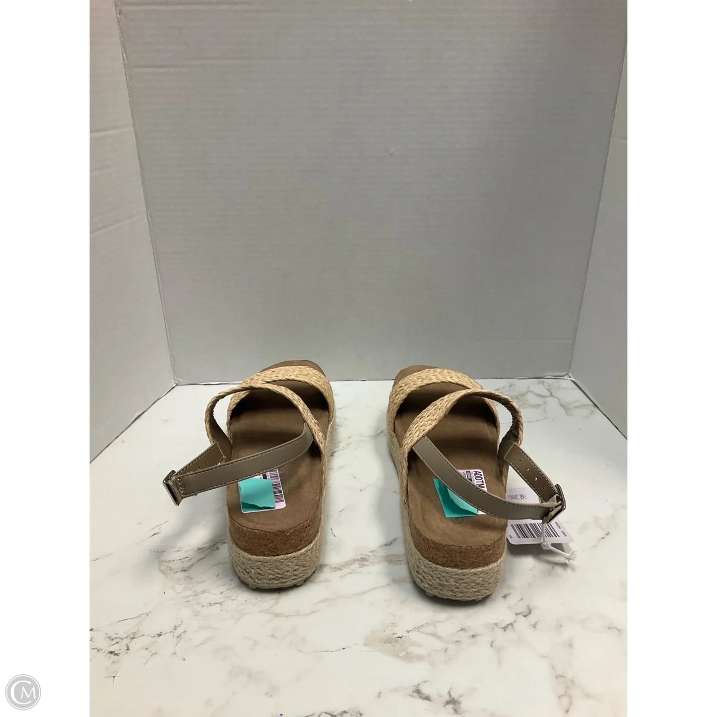 Sandals Heels Platform By Serra In Tan, Size: 9