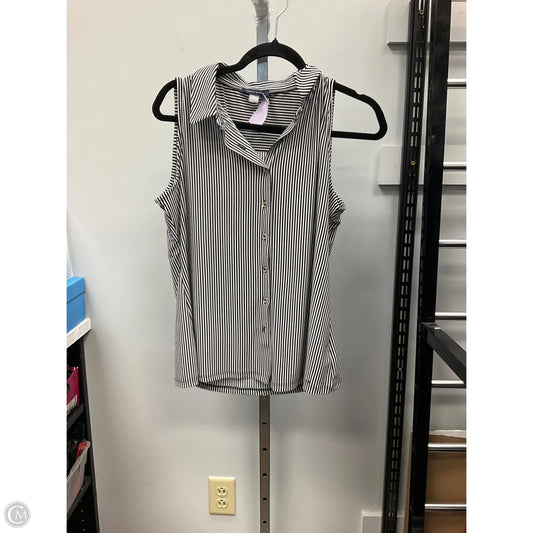 Top Sleeveless By Tommy Hilfiger In Striped Pattern, Size: Xl