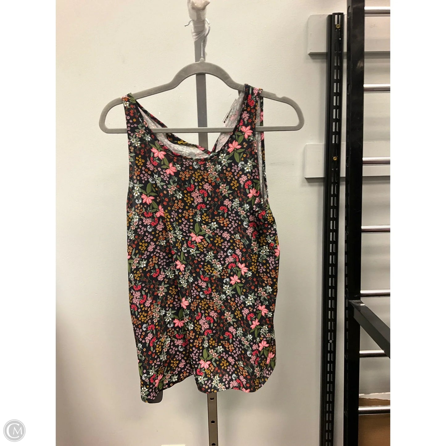 Top Sleeveless By Loft In Floral Print, Size: Lp