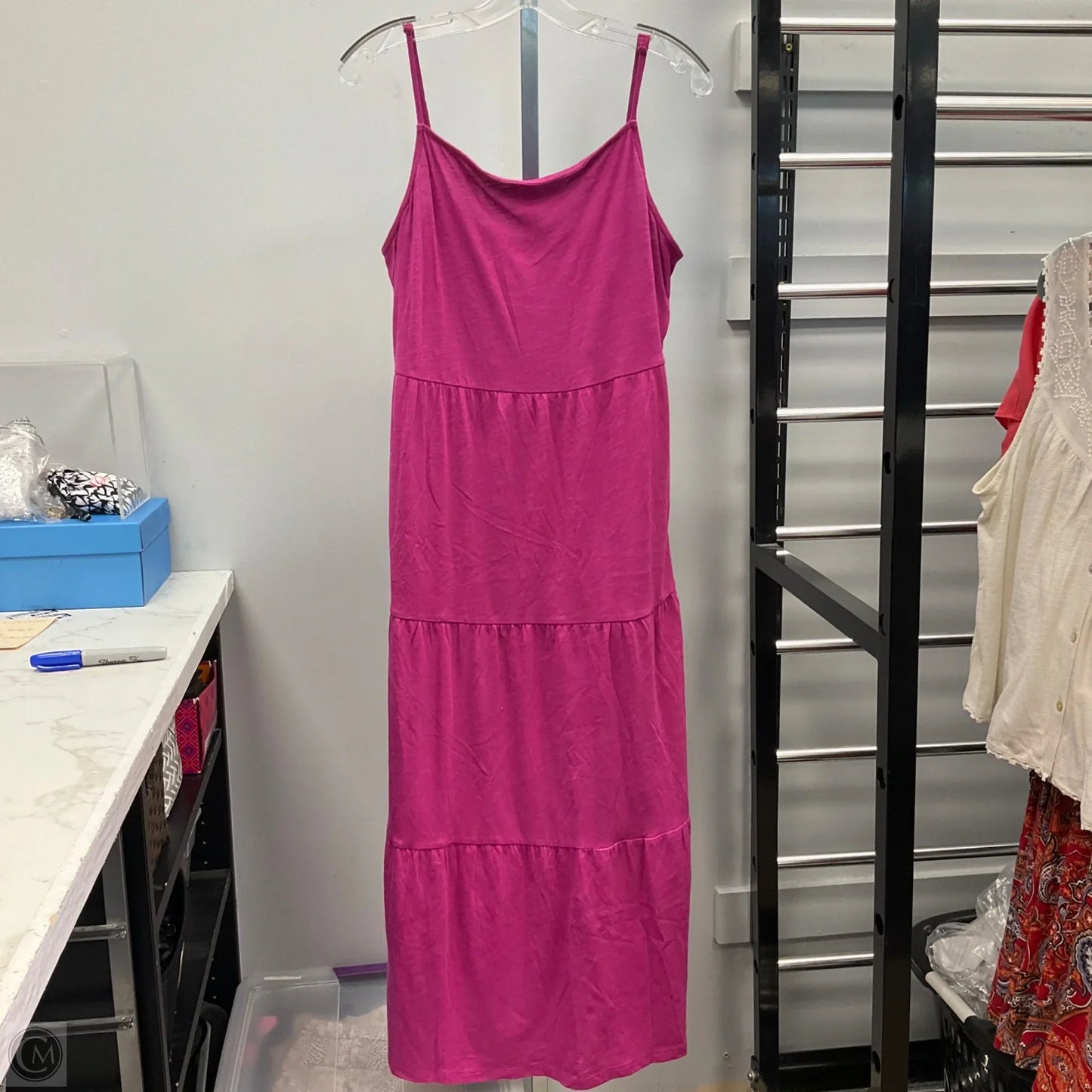 Dress Casual Midi By Gap In Pink, Size: L