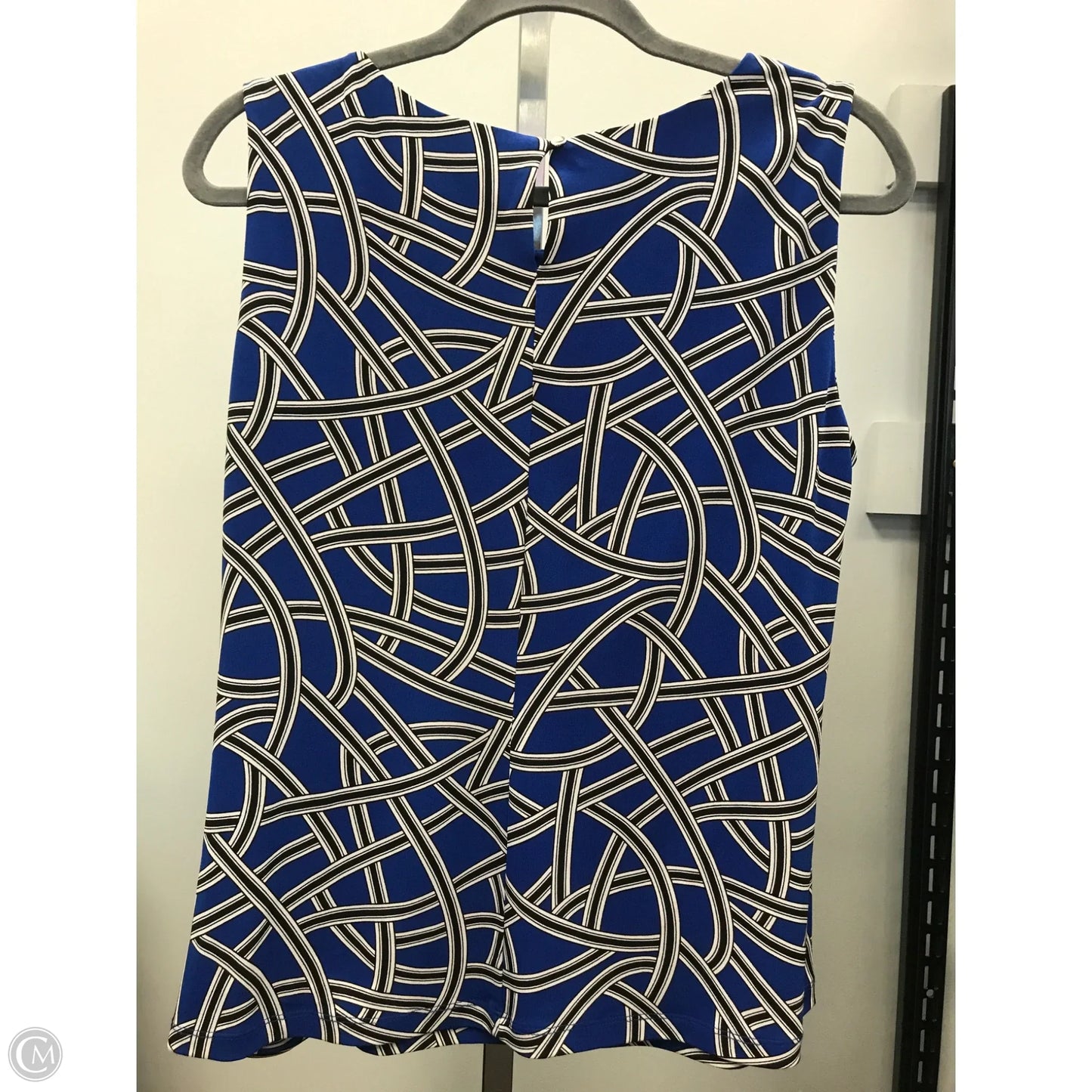 Top Sleeveless By Calvin Klein In Blue, Size: L
